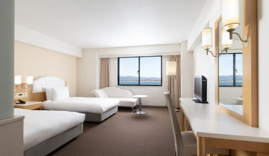 스탠다드룸: 싱글 침대 2대, 샤워 부스